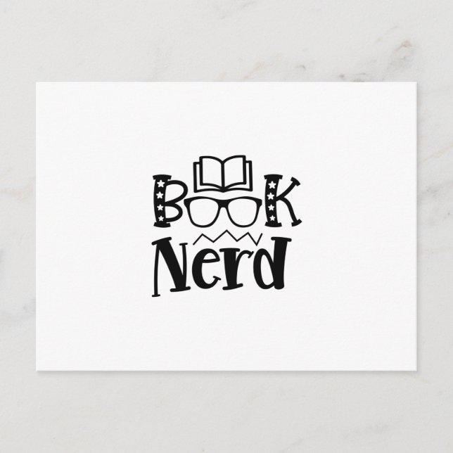 Reading Art Book Nerd Postcard (Front)