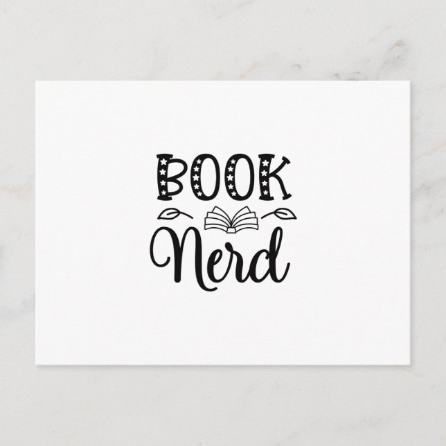 Reading Art Book Nerd Postcard (Front)