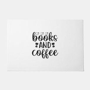 Reading Art Books And Coffee Doormat
