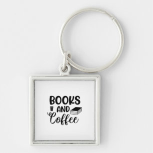 Reading Art Books And Coffee Key Ring