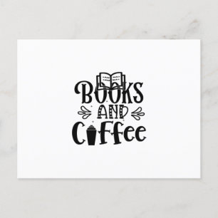 Reading Art Books And Coffee Postcard