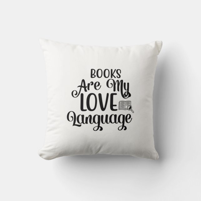 Reading Art Books Are My Love Language Cushion (Front)