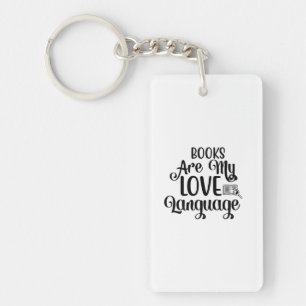Reading Art Books Are My Love Language Key Ring