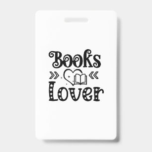 Reading Art Books Lover ID Badge