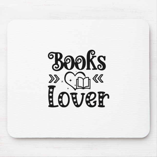 Reading Art Books Lover Mouse Pad (Front)