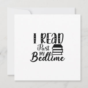 Reading Art I Read Past My Bedtime Holiday Card