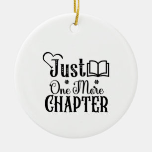 Reading Art Just One More Chapter Ceramic Tree Decoration