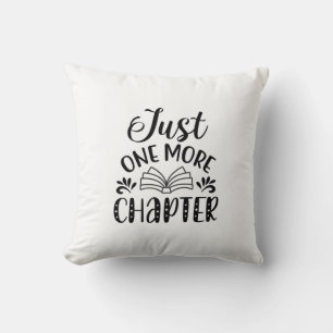 Reading Art Just One More Chapter Cushion