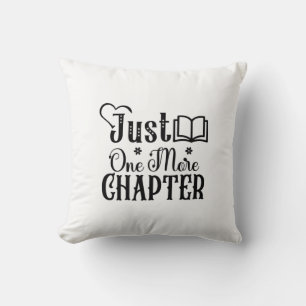 Reading Art Just One More Chapter Cushion