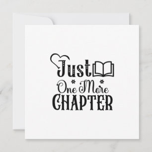 Reading Art Just One More Chapter Holiday Card