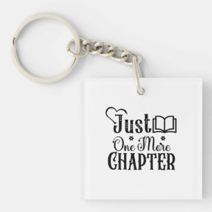 Reading Art Just One More Chapter Key Ring