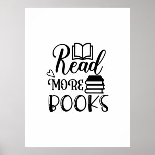 Reading Art Read More Books Poster