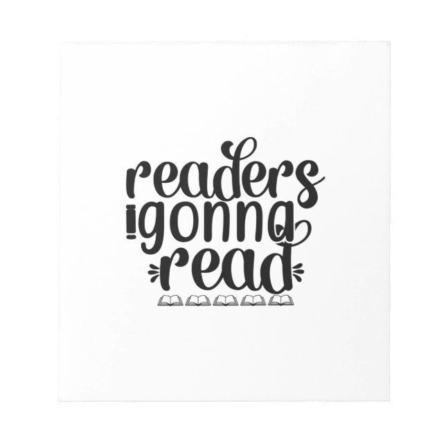 Reading Art Readers Gonna Read Notepad (Front)