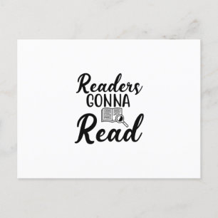 Reading Art Readers Gonna Read Postcard