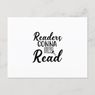 Reading Art Readers Gonna Read Postcard