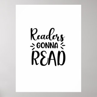 Reading Art Readers Gonna Read Poster