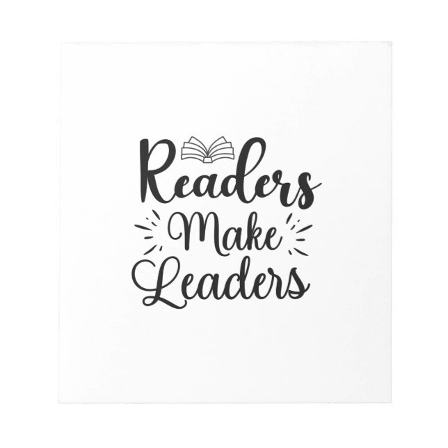 Reading Art Readers Make Leaders Notepad (Front)