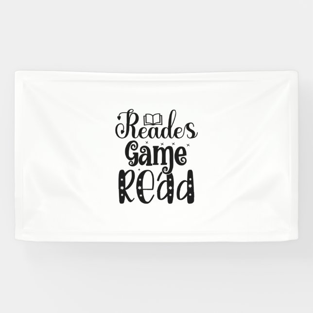 Reading Art Reades Game Read Banner (Horizontal)