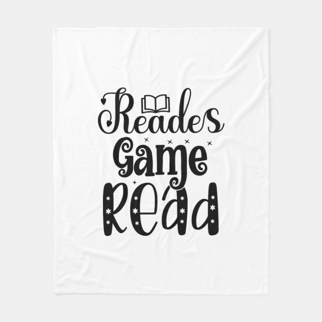 Reading Art Reades Game Read Fleece Blanket (Front)