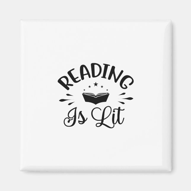 Reading Art Reading Is Lit Magnet (Front)