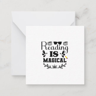 Reading Art Reading Is Magical Card