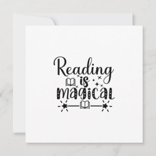 Reading Art Reading Is Magical Holiday Card