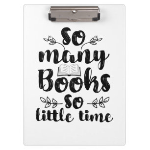 Reading Art So Many Books So Little Time Clipboard