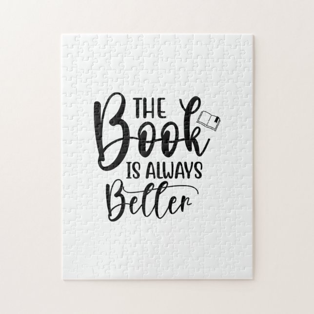 Reading Art The Book Is Always Better Jigsaw Puzzle (Vertical)
