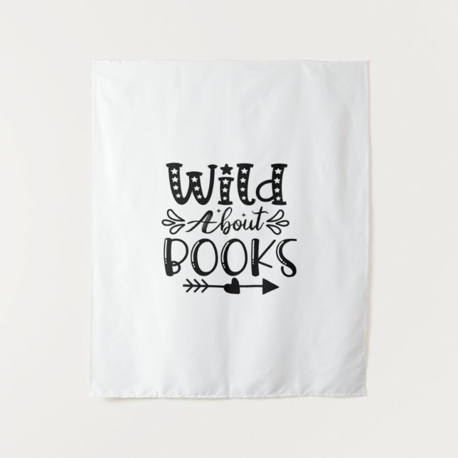 Reading Art Wild About Books Tapestry (Front)