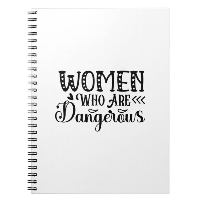 Reading Art Women Who Are Dangerous Notebook (Front)