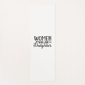 Reading Art Women Who Are Dangerous Yoga Mat