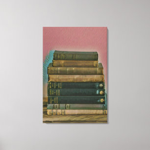 Reading artwork gift canvas print