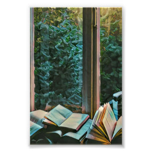 Reading artwork gift photo print