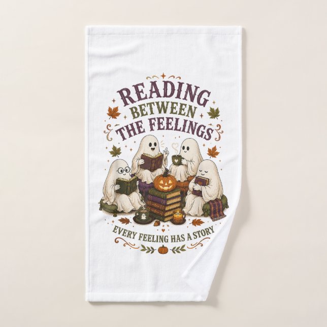 Reading Between The Feelings Ghost Readers Hand Towel (Hand Towel)
