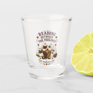 Reading Between The Feelings Ghost Readers Shot Glass