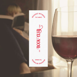Reading Between The Wines Book Club Red Crest Calling Card