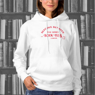 Reading Between The Wines Book Club Red Crest Hoodie