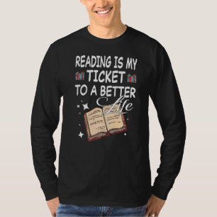 Reading Book Literature Library Books Readers Are  T-Shirt