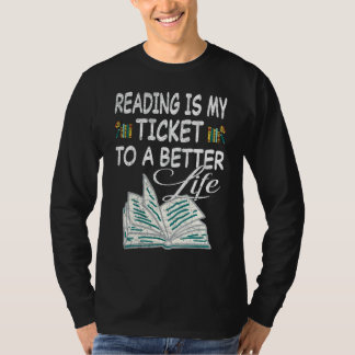 Reading Book Literature Library Books Readers Are  T-Shirt