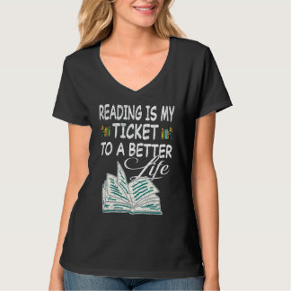 Reading Book Literature Library Books Readers Are  T-Shirt