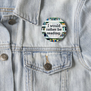 Reading Books custom personalised funny 6 Cm Round Badge