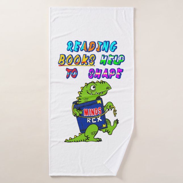 Reading Books Help To Shape Minds Bath Towel (Bath Towel)