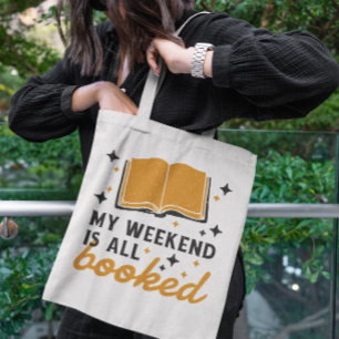 Reading Books Hobby Pun Tote Bag