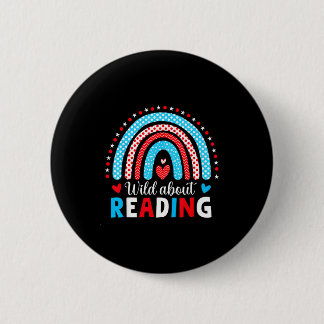 Reading books reader lover librarian teacher kids 6 cm round badge
