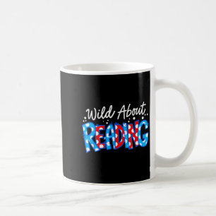 Reading books reader lover librarian teacher kids coffee mug