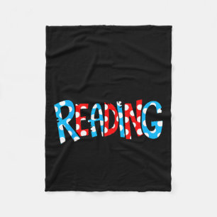 Reading books reader lover librarian teacher kids fleece blanket