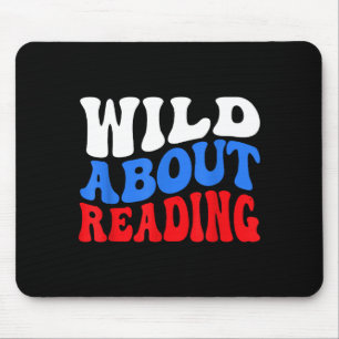 Reading books reader lover librarian teacher kids mouse pad