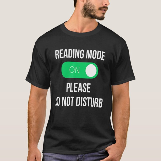 Reading Bookworm Book T-Shirt (Front)