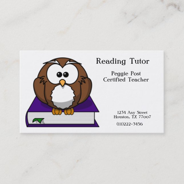 Reading Business Card (Front)