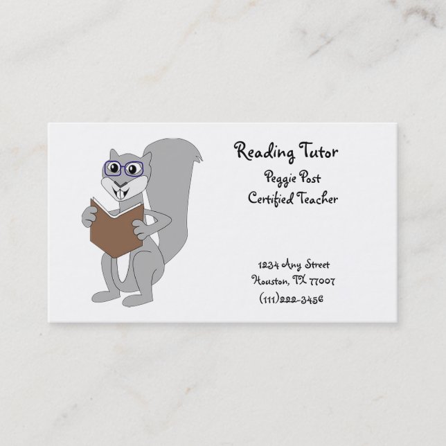 Reading Business Card (Front)